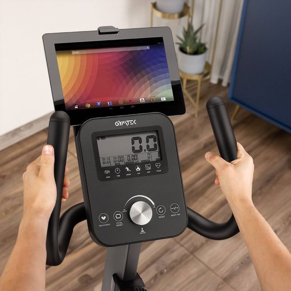 Gymtek XBR5000 magnetic recumbent exercise bike, up to 135 kg, black