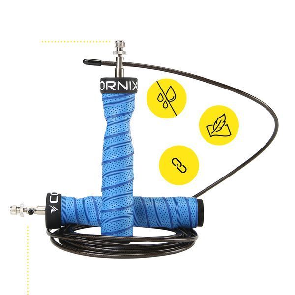 Cornix Speed Rope Pro XR-0522 Speed Jump Rope for CrossFit, with Weight, Blue