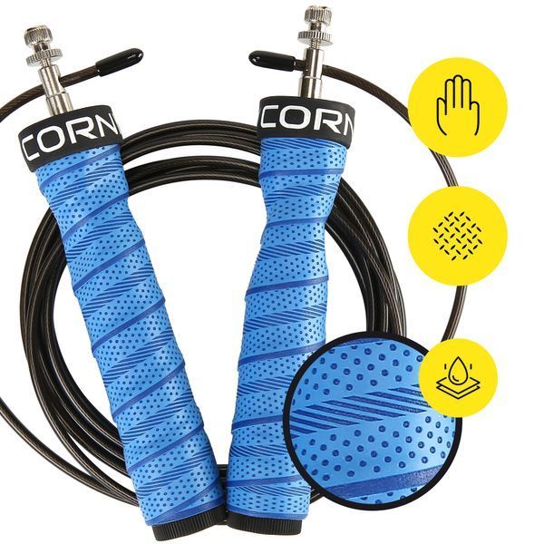 Cornix Speed Rope Pro XR-0522 Speed Jump Rope for CrossFit, with Weight, Blue