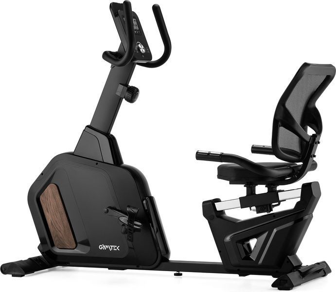 Gymtek XBR5000 magnetic recumbent exercise bike, up to 135 kg, black