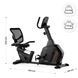 Gymtek XBR5000 magnetic recumbent exercise bike, up to 135 kg, black