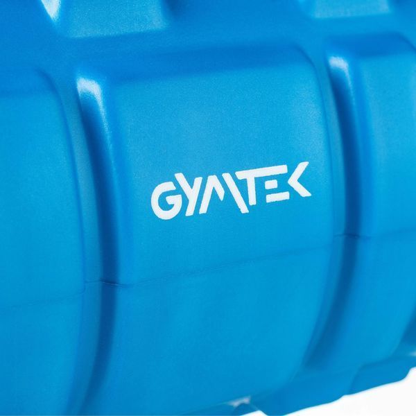 Масажний ролик Gymtek для йоги та фітнесу EVA 33*14 см, 33 см, синій 5907766660156 фото