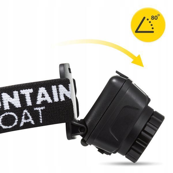 Налобный фонарь Mountain Goat LED 350 lm аккумуляторный, с регулировкой наклона Black &mdash; фото