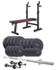 Elitum Titan Set with Bench, Barbell and Dumbbells, 68&ndash;109 kg, 89 kg, HS-1080