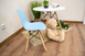Leobert Zubi Children's Chair with Backrest, Blue