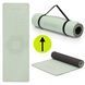 Actiget TPE Sports Mat 183 &times; 61 &times; 0.6 cm for Yoga and Fitness ACT0022 Mint/Black