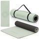 Actiget TPE Sports Mat 183 &times; 61 &times; 0.6 cm for Yoga and Fitness ACT0022 Mint/Black