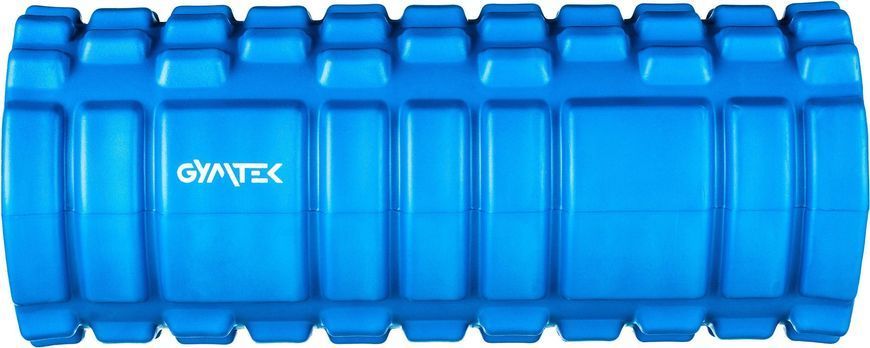 Масажний ролик Gymtek для йоги та фітнесу EVA 33*14 см, 33 см, синій 5907766660156 фото