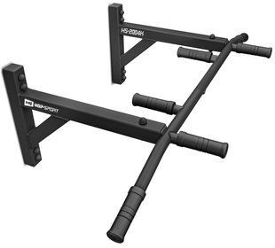 Wall-mounted Hop-Sport HS-2004K pull-up bar with gloves