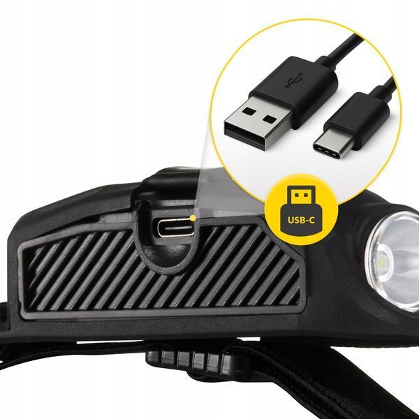 Налобный фонарь Mountain Goat LED 350 lm аккумуляторный, с боковым светом Black &mdash; фото