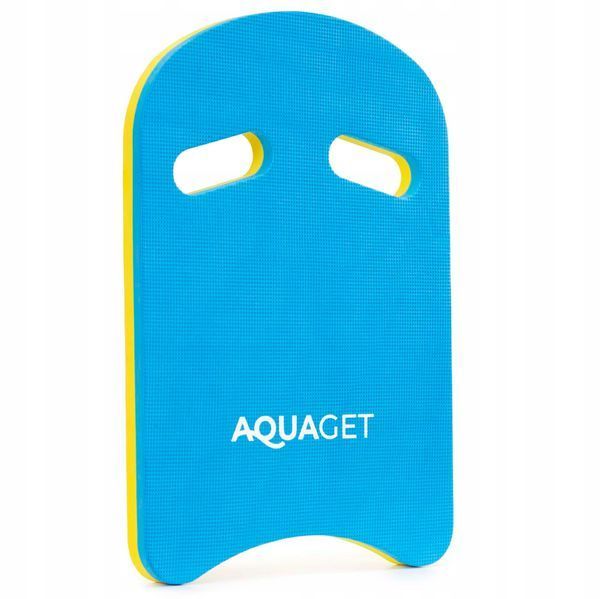 Aquaget AQ0059 Swim Board, Training, Sky Blue/Yellow