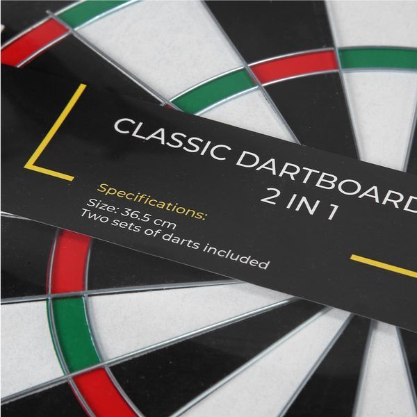 Дартс Cornix Dartboard Game XR-0391 двосторонній, 2 в 1, 36,5 см, різнобарвний &mdash; фото