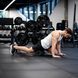 Масажний ролик Gymtek для йоги та фітнесу EVA 33*14 см, 33 см, чорно-білий