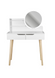 Jumi Scandi dressing table with drawers, white