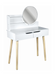 Jumi Scandi dressing table with drawers, white