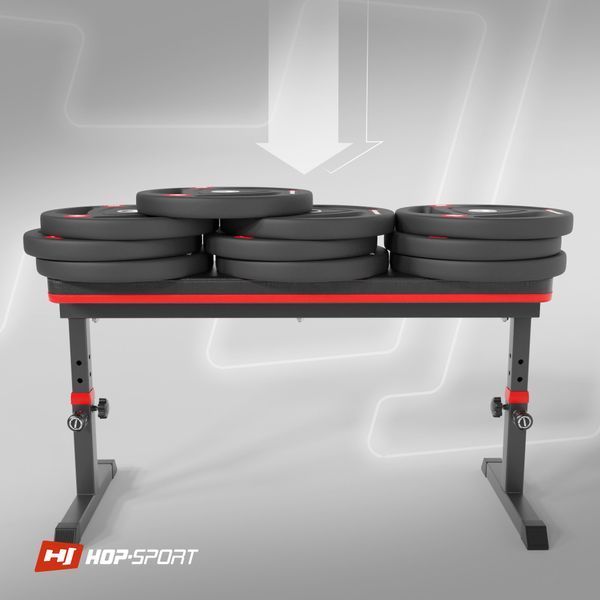Лавка тренувальна Hop-Sport HS-1025 Pro для жиму горизонтальна регульована &mdash; фото