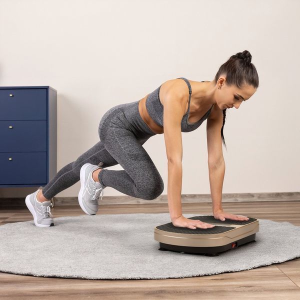 Вібраційна платформа GYMTEK XP300, до 150 кг, золотистий