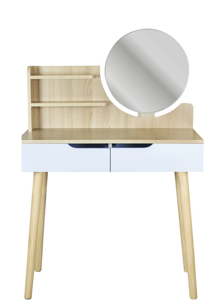 Jumi Scandi dressing table with drawers, light beech