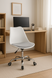 Leobert Alba Office Chair, White-Grey
