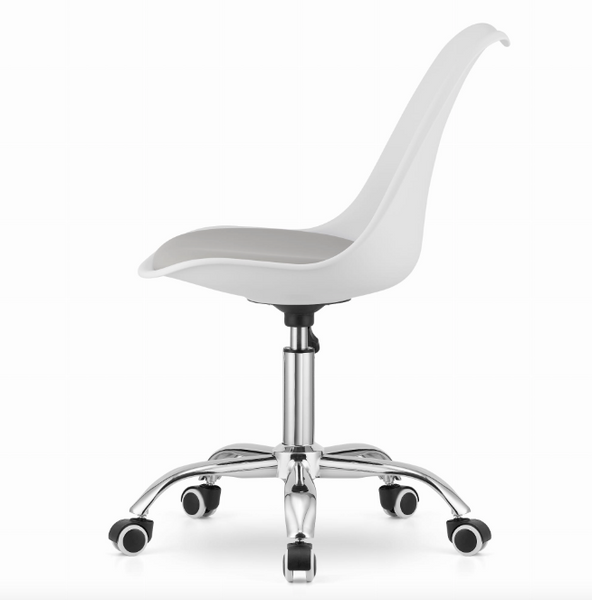 Leobert Alba Office Chair, White-Grey