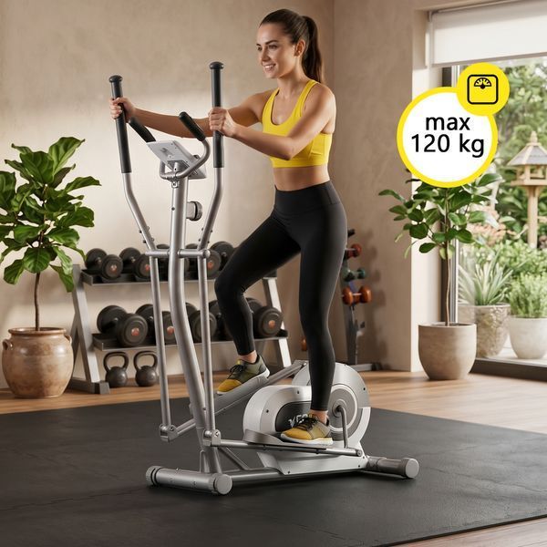 Cornix Fiona magnetic elliptical trainer, up to 130 kg, white/grey